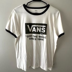 Vans White/Camo Women’s Tee NWT size XL